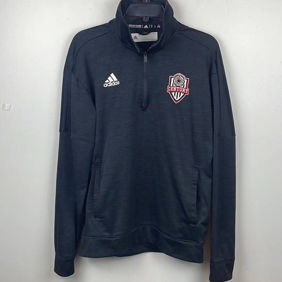 Like New Adidas Team Issue 1/4 Zip Climalite /Century Soccer Logo Size Medium - Picture 2 of 10